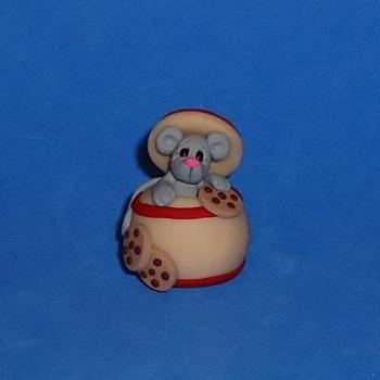 Polymer Clay Cookie Jar Mouse